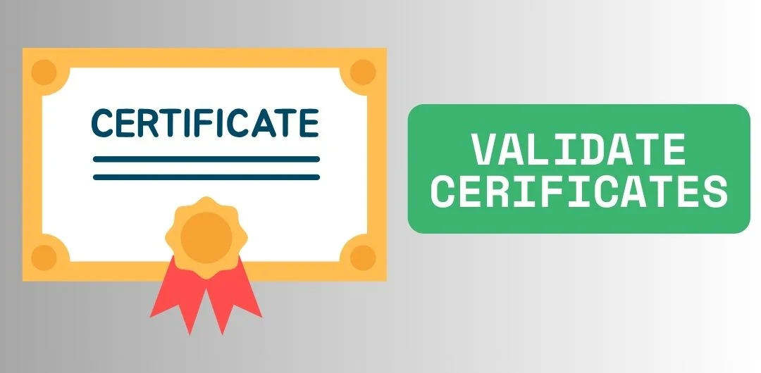 Certificate validation - Home